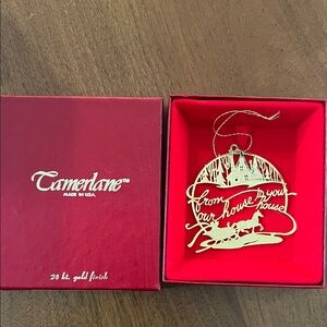 Gold Holiday Ornament